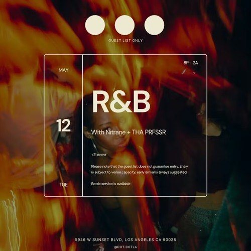 Dot Tuesday R&B flyer