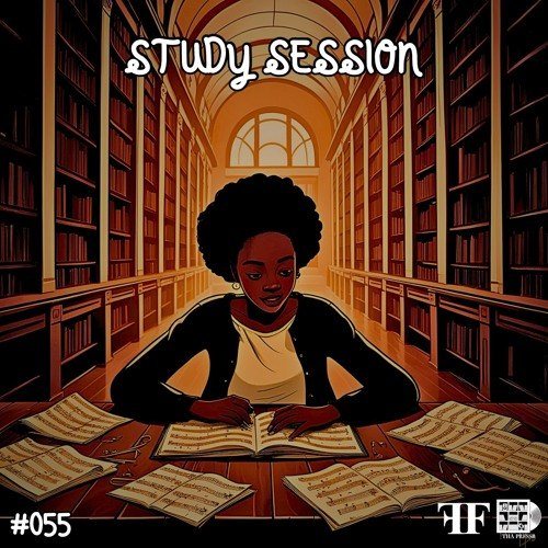 Study Session #055 cover, an illustrated library